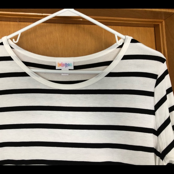 NWT black and white striped Julia - Picture 2 of 4